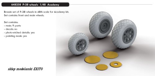 Go to product EDUARD 648258 - 1:48 P-38 wheels