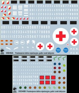 TORO MODEL 35D46 - 1:35 Polish Army vehicles, Pre-war registration numbers, unit insignia & stencils