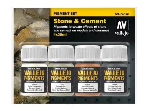 Go to product VALLEJO Pigments Set 73192 - Stone & Cement 4 x 35ml
