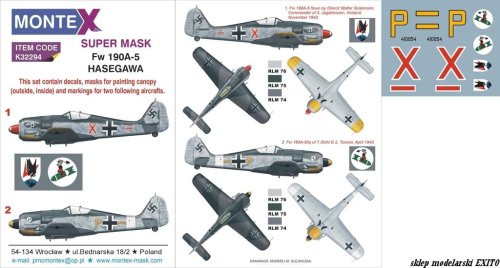 Go to product MONTEX K32294 - 1:32 Focke Wulf Fw 190A-5