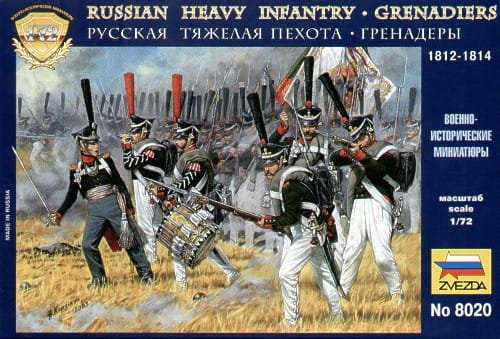 Go to product ZVEZDA 8020 - 1:72 Russian heavy infantry 1812-1815