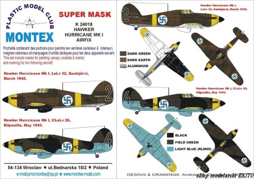 Go to product MONTEX K24018 - 1:24 Hurricane Mk.I Finland