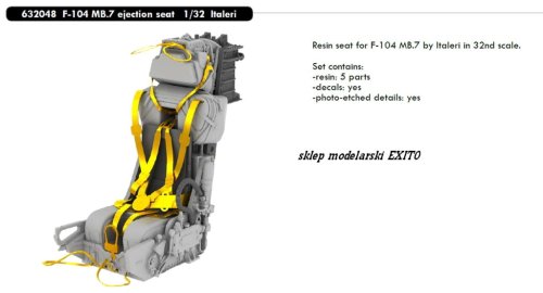 Go to product EDUARD 632048 - 1:32 F-104 MB.7 ejection seat