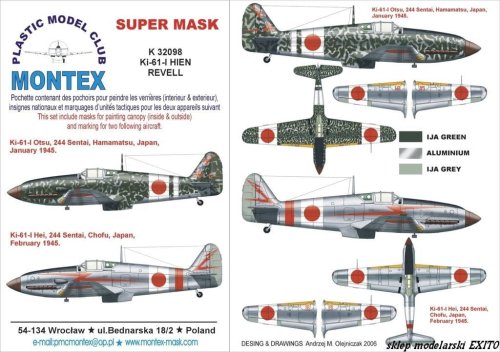 Go to product MONTEX K32098 - 1:32 Ki-61-I Hien