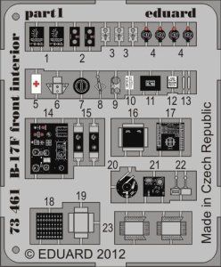 EDUARD 73461 - 1:72 B-17F front interior