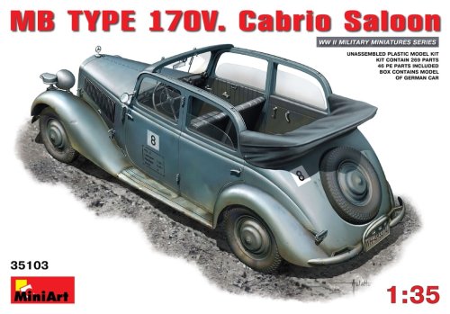Go to product MINIART 35103 - 1:35 MB Type 170V Cabrio Saloon