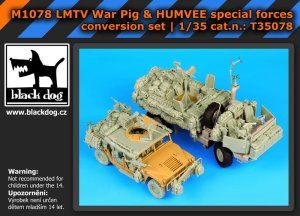 BLACK DOG T35078 - 1:35 M1078 LMTV War Pig & HUMVEE Special forces conversion set