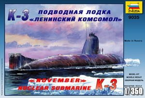 Go to product ZVEZDA 9035 - 1:350 Submarine K-3