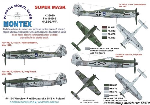 Go to product MONTEX K32089 - 1:32 Fw-190 D-9