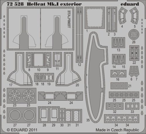 Go to product EDUARD 72528 - 1:72 Hellcat Mk.I exterior