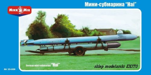 Go to product MIKROMIR 35006 - 1:35 German mini-submarine Hai (human torpedo)