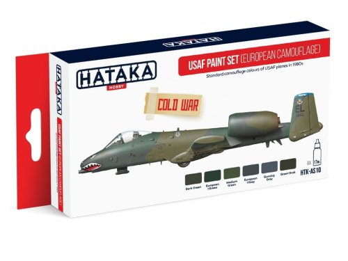 Go to product HATAKA AS10 - USAF European Camouflage paint set
