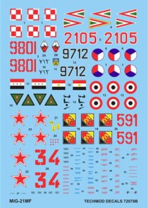 TECHMOD 72070 - 1:72 MiG-21 MF/SM