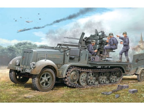 Go to product TRUMPETER 01523 - 1:35 2 cm Flakvierling 38 auf Selbstfahrlafette (Sd.Kfz.7/1 early version)