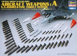 HASEGAWA X4801 - 1:48 U.S.Aircraft Weapons A - Bombs & TOW Target Systems