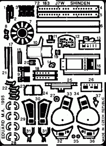 Go to product EDUARD 72183 - 1:72 Kyushu J7W1 Shinden
