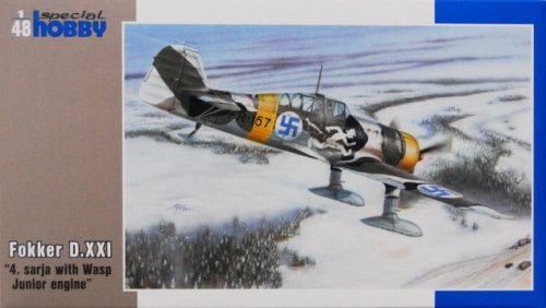 Go to product SPECIAL HOBBY 48073 - 1:48 Fokker D.XXI 4.sarja with Wasp Junior engine