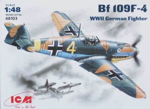 Go to product ICM 48103 - 1:48 Bf 109F-4, WWII German Fighter