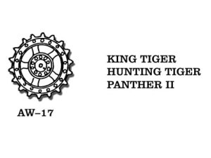 Friulmodel AW-17 - 1:35 King Tiger / Hunting Tiger / Panther II metal sprocket wheels
