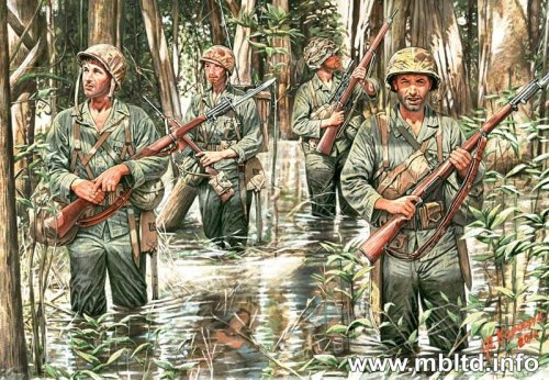 Go to product MASTER BOX 3589 - 1:35 US Marines in Jungle - WW II era