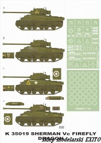 Go to product MONTEX K35019 - 1:35 Sherman VC Firefly