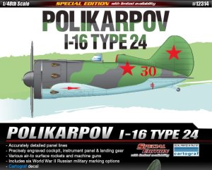 ACADEMY 12314 - 1:48 Polikarpov I-16 Type 24 - Special Edition
