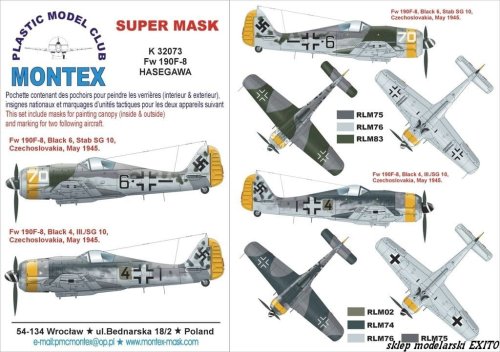 Go to product MONTEX K32073 - 1:32 Fw-190 F-8