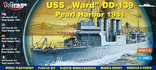 Go to product MIRAGE 40601 - 1:400 USS Ward DD-139 Pearl Harbor 1941 - Niszczyciel