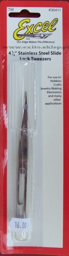 Go to product EXCEL 30411 - 4 3/4" Pointed Slide Lock Tweezers