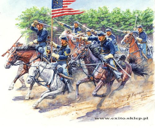 Go to product MASTER BOX 3550 - 1:35 8th Pennsilvania Cavalry Regiment. U.S. Civil War