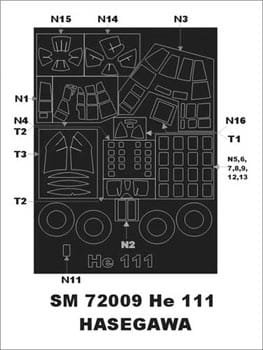 Go to product MONTEX SM72009 - 1:72 Heinkel He 111