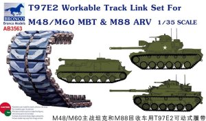 BRONCO AB 3563 - 1:35 M48 / M60 MBT / M88 ARV, 97E2 Workable Track Link Set