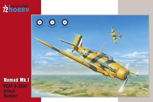 Go to product SPECIAL HOBBY 72292 - 1:72 Nomad Mk. I RCAF & SAAF