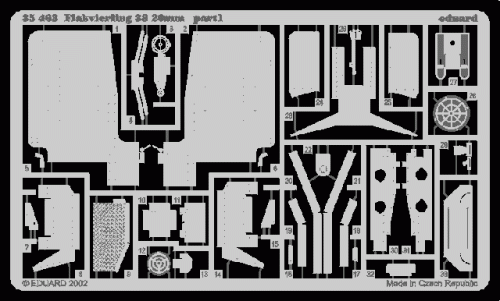 Go to product EDUARD 35463 - 1:35 Flakvierling 38 20mm