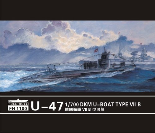 Go to product FLYHAWK 1100 - 1:700 U-boat Type VII B DKM U-47 Prien (2pieces)