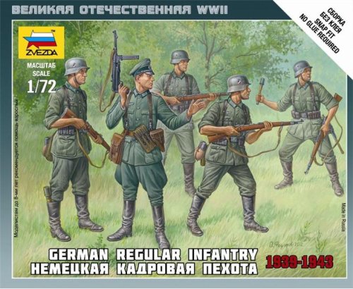 Go to product ZVEZDA 6178 - 1:72 German Regular Infantry 1939-43