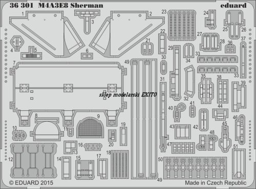 Go to product EDUARD 36301 - 1:35 M4A3E8 Sherman