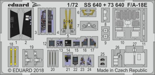 Go to product Eduard SS640 - 1:72 F/A-18E