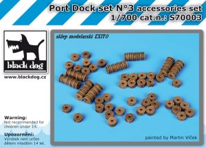 BLACK DOG S70003 - 1:700 Port Dock set N°3 accessories set