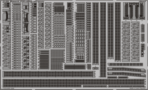 Go to product EDUARD 53036 - 1:350 Bismark railings and turrets