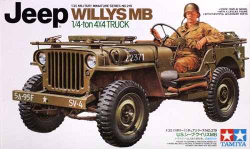 Go to product TAMIYA 35219 - 1:35 Jeep Willys MB 1/4-ton 4x4 truck
