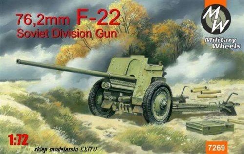 Go to product MILITARY WHEELS 7269 - 1:72 76,2mm F-22 Soviet Division Gun