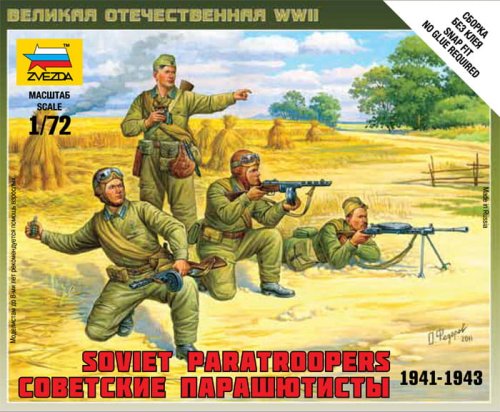 Go to product ZVEZDA 6138 - 1:72 Soviet Paratroopers 1941-1943