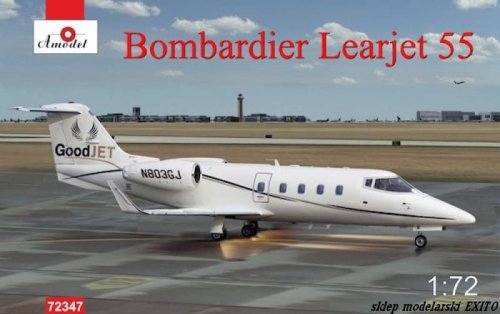 Go to product AMODEL 72347 - 1:72 Bombardier Learjet 55