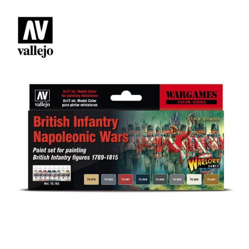 Go to product VALLEJO 70163 - British Infantry Napoleonic Wars 1789-1815 - Model Color Set