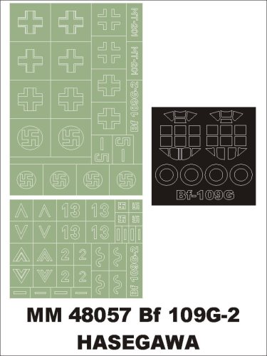 Go to product MONTEX MM48057 - 1:48 Messerchmitt Bf-109 G-2