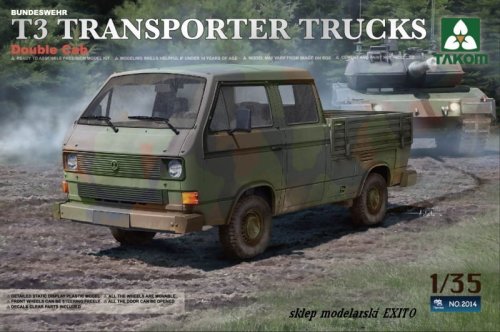 Go to product TAKOM 2014 - 1:35 Bundeswehr T3 Transporter Trucks Double Cab