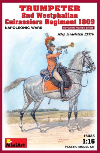 Go to product MINIART 16035 - 1:16 Trumpeter.2nd Westphalian Cuirassiers Regiment 1809