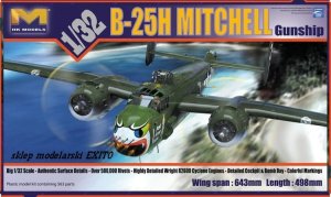 HK MODELS 01E03 - 1:32 B-25H Mitchell - Gunship