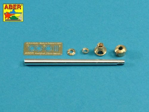 Go to product Aber 35L-237 - 1:35 75mm KwK40L/48 metal gun barrel for Panzer IV Ausf.H
